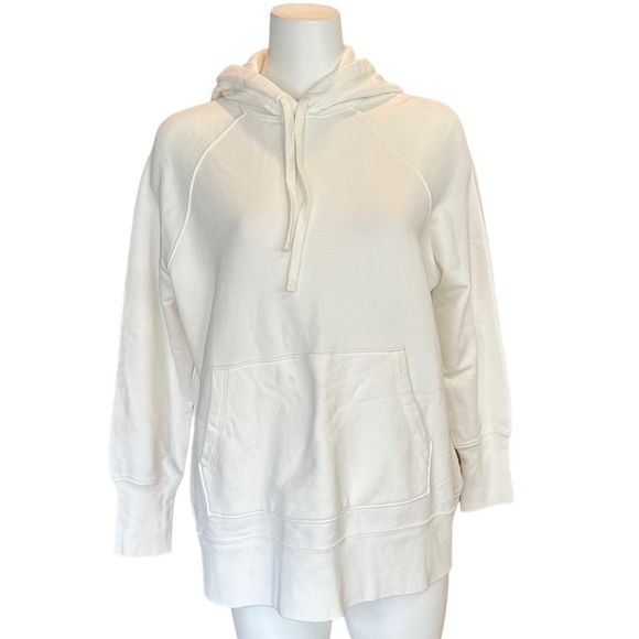 New ATM Anthony Thomas Melillo White Long Sleeve Cotton Hoodie XS - Picture 2 of 7